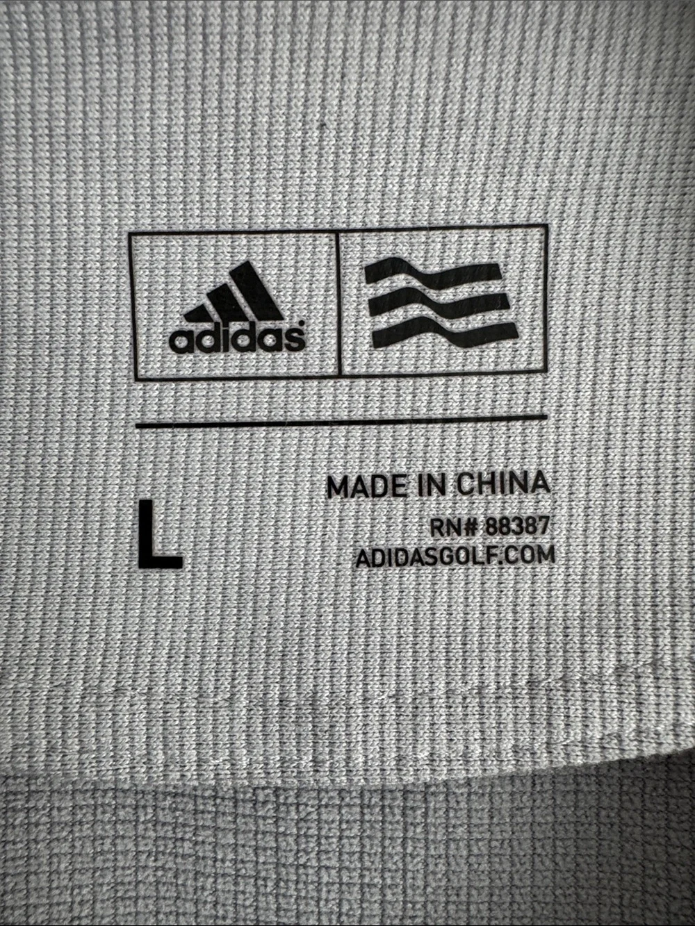 adidas Light Gray Quarter-Zip Performance Pullover Size Large